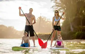 Stand up paddle en familia