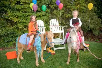 fiesta de cumpleaños infantil con tema de pony