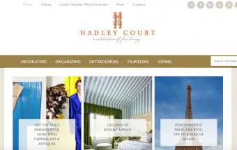 Página de inicio del blog de Hadley Court