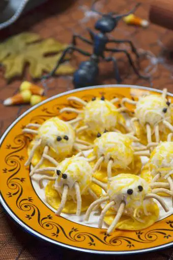 Bocadillos de queso y galletas de Halloween