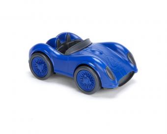 Foto de un coche de carreras de juguete azul