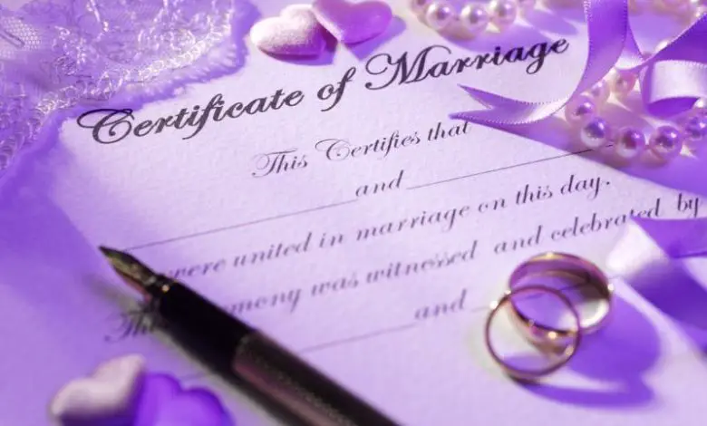 Certificados de matrimonio imprimibles para divertirse