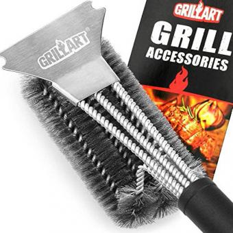GRILLART Cepillo y raspador para grill 