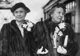 Helen Keller y Polly Thomson 1960