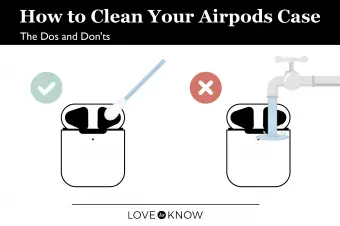 Cómo limpiar la infografía de la carcasa de los AirPods
