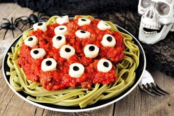 Fiesta de cumpleaños de Halloween Comida Globo ocular Pasta