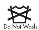 No lavar el símbolo