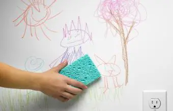 Dibujo infantil de limpieza de manos