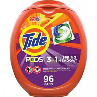 Tide Pods Spring Meadow 96 Ct, cápsulas de detergente para ropa