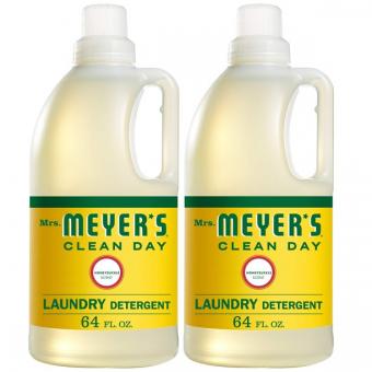 Sra. detergente líquido para ropa  Meyer's Clean Day, aroma a madreselva, 64 oz, paquete de 2