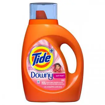 Detergente líquido para ropa Tide Plus Downy April Fresh Scent, 46 oz, 29 cargas